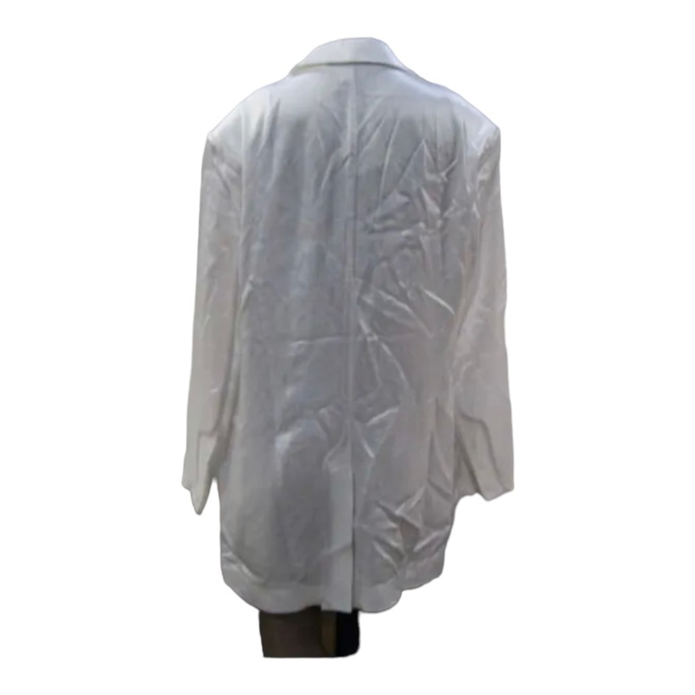 SER.OYA Ronin White Satin Oversized Blazer Jacket Medium NWT - Picture 14 of 16